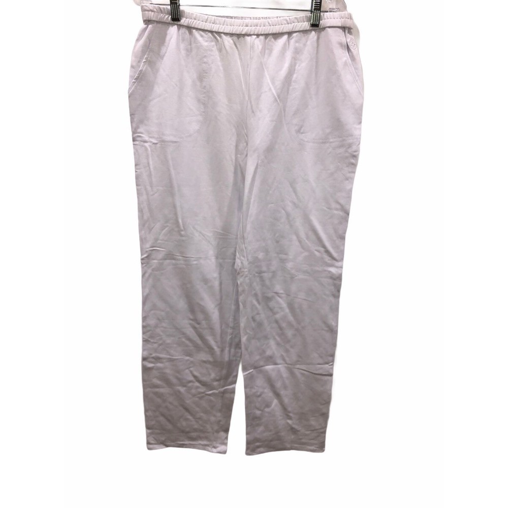 Linea Leisure by Louis Dell'Olio Reg. Knit Pull-On Pants White XX-Small Size